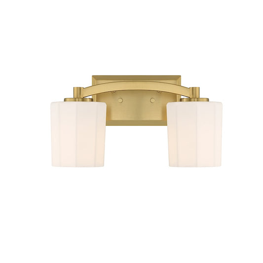 2 Light Bathroom Vanity Light, Matte Black