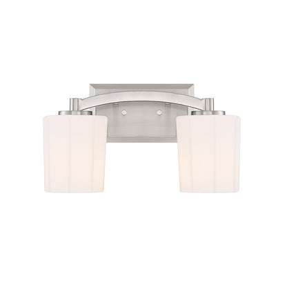 2 Light Bathroom Vanity Light, Matte Black