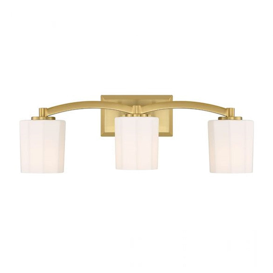 3 Light Bathroom Vanity Light, Matte Black