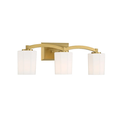 3 Light Bathroom Vanity Light, Matte Black