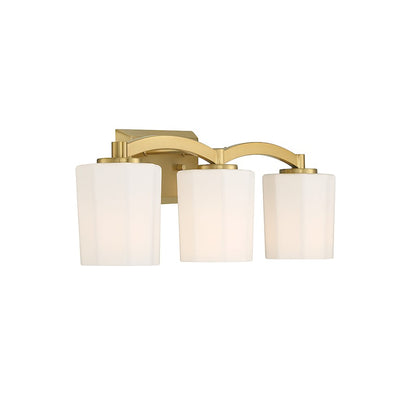 3 Light Bathroom Vanity Light, Matte Black