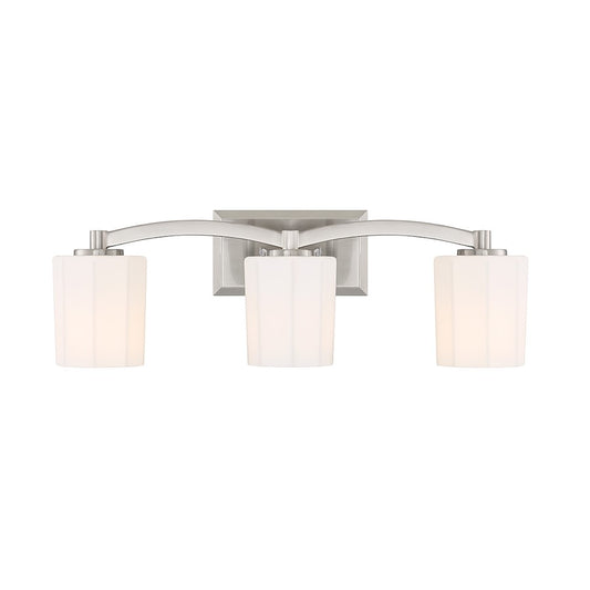 3 Light Bathroom Vanity Light, Matte Black