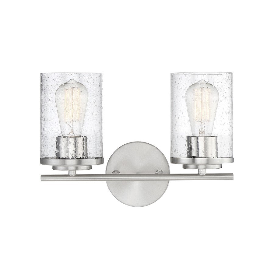 Savoy House Marshall 2Lt Bathroom Vanity Light, Chrome - 8-8020-2-11