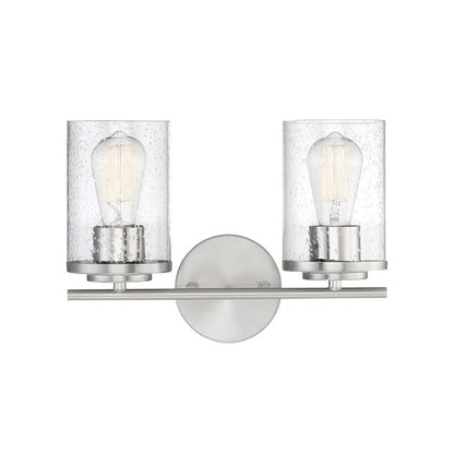 Savoy House Marshall 2Lt Bathroom Vanity Light, Chrome - 8-8020-2-11