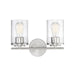 Savoy House Marshall 2Lt Bathroom Vanity Light, Chrome - 8-8020-2-11