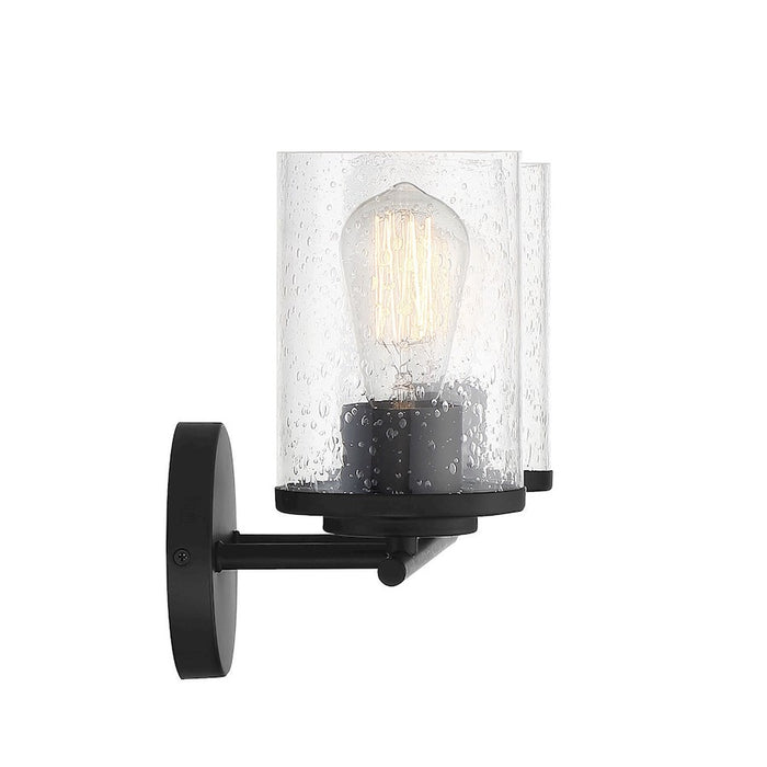 Savoy House Marshall 2-Light Bathroom Vanity Light, Matte Black