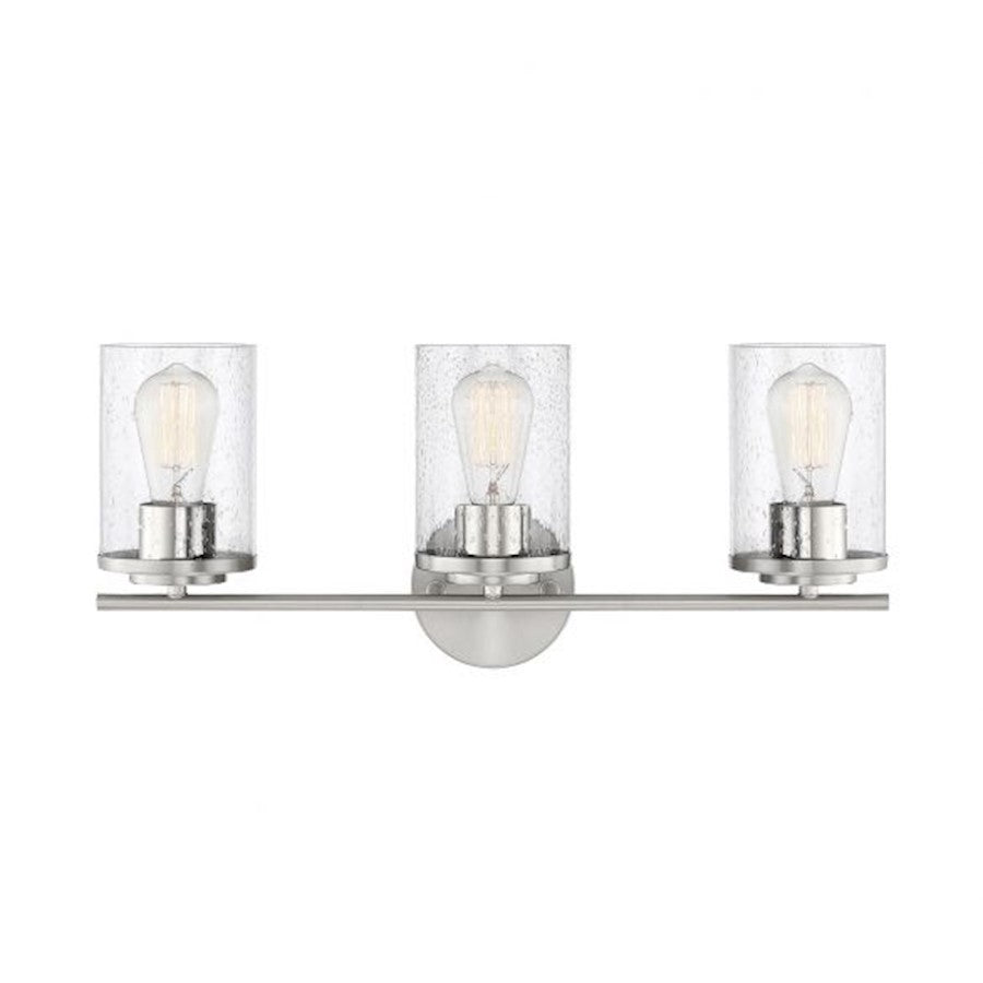 Savoy House Marshall 3Lt Bathroom Vanity Light, Chrome - 8-8020-3-11