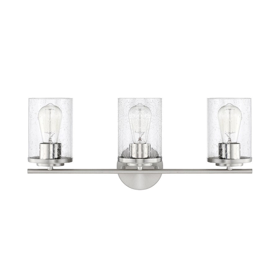 3 Light Bathroom Vanity Light, Chrome