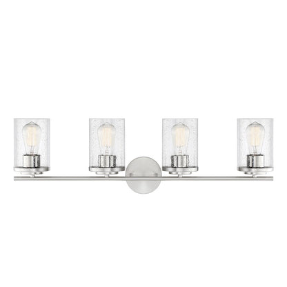 4 Light Bathroom Vanity Light, Chrome