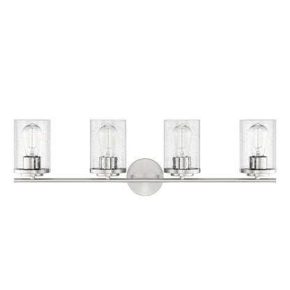 4 Light Bathroom Vanity Light, Chrome