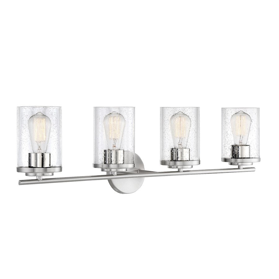 4 Light Bathroom Vanity Light, Chrome