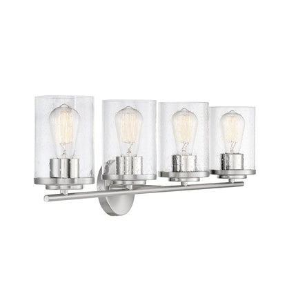 4 Light Bathroom Vanity Light, Chrome