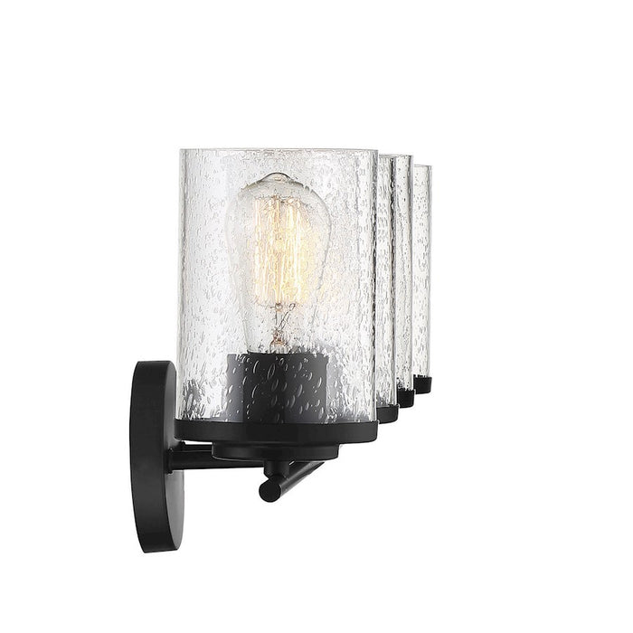 Savoy House Marshall 4-Light Bathroom Vanity Light, Matte Black