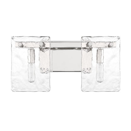 2 Light Bathroom Vanity Light, Polished Nickel