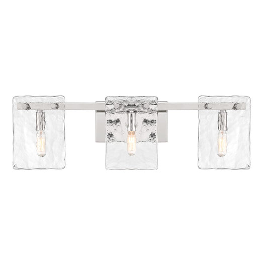 3 Light Bathroom Vanity Light, Polished Nickel