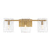 Savoy House Genry 3-Light Bathroom Vanity Light, Warm Brass - 8-8204-3-322