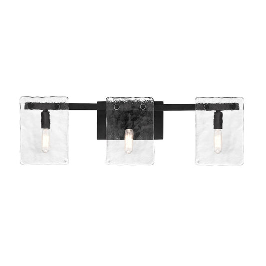 Savoy House Genry 3-Light Bathroom Vanity Light, Matte Black - 8-8204-3-BK