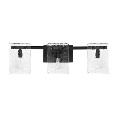 3 Light Bathroom Vanity Light, Matte Black