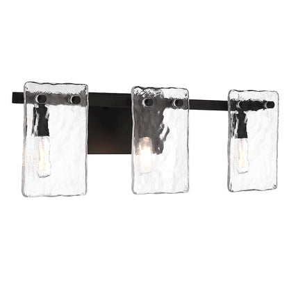 3 Light Bathroom Vanity Light, Matte Black