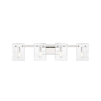 4 Light Bathroom Vanity Light, Polished Nickel