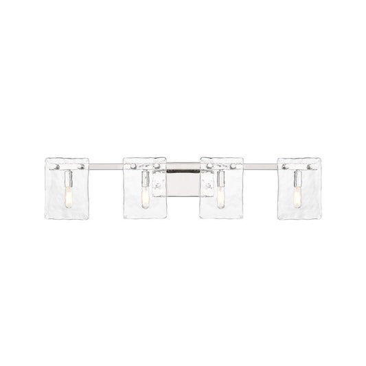 4 Light Bathroom Vanity Light, Polished Nickel
