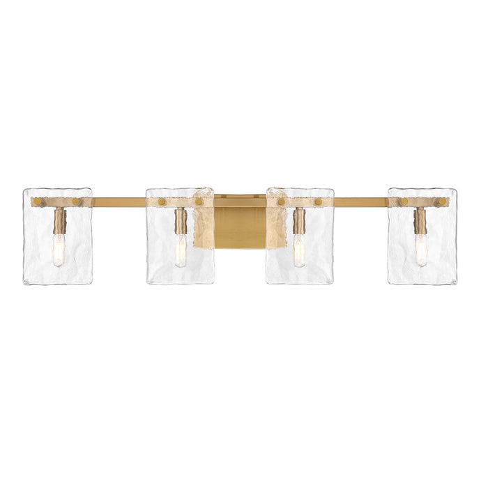 Savoy House Genry 4-Light Bathroom Vanity Light, Warm Brass - 8-8204-4-322