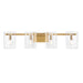 Savoy House Genry 4-Light Bathroom Vanity Light, Warm Brass - 8-8204-4-322