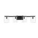 Savoy House Genry 4-Light Bathroom Vanity Light, Matte Black - 8-8204-4-BK