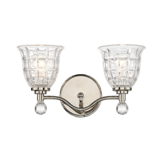 Savoy House Birone 2-Light Bathroom Vanity Light, Polished Nickel - 8-880-2-109