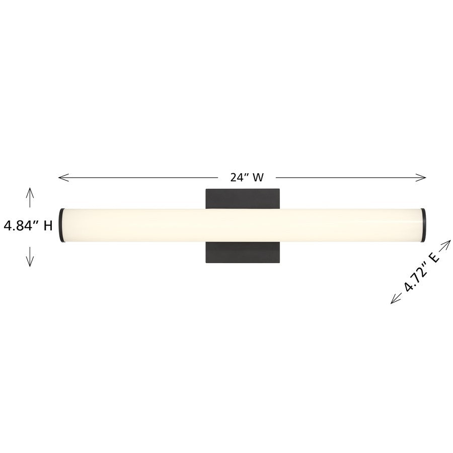 Savoy House Lighting Assets Colt 24" Bath Sconce, Matte Black