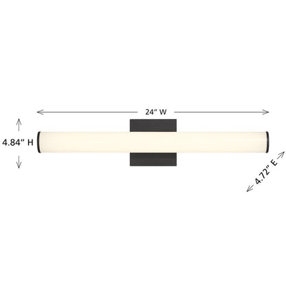 Savoy House Lighting Assets Colt 24" Bath Sconce, Matte Black
