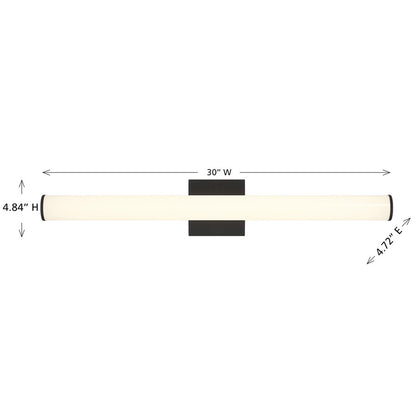 Savoy House Lighting Assets Colt 30" Bath Sconce, Matte Black
