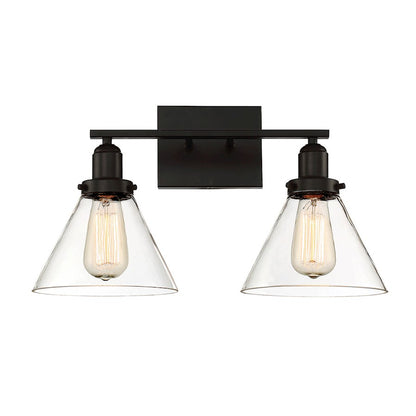 2 Light Bathroom Vanity Light, English Bronze