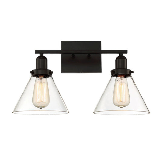 2 Light Bathroom Vanity Light, English Bronze
