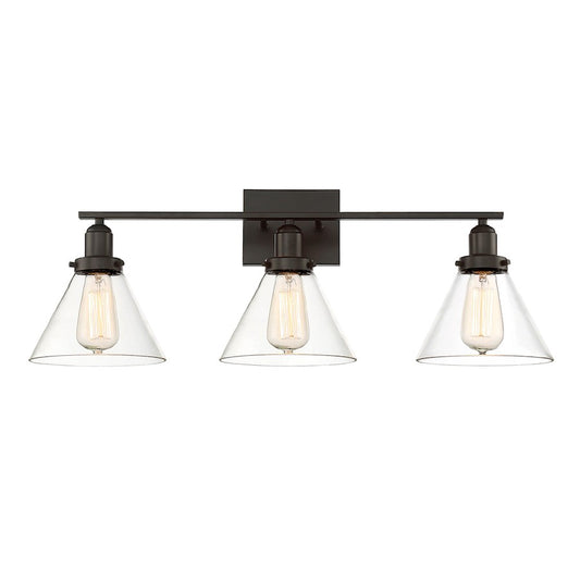 3 Light Bathroom Vanity Light, English Bronze