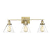 Savoy House Drake 3-Light Bathroom Vanity Light, Warm Brass - 8-9130-3-322