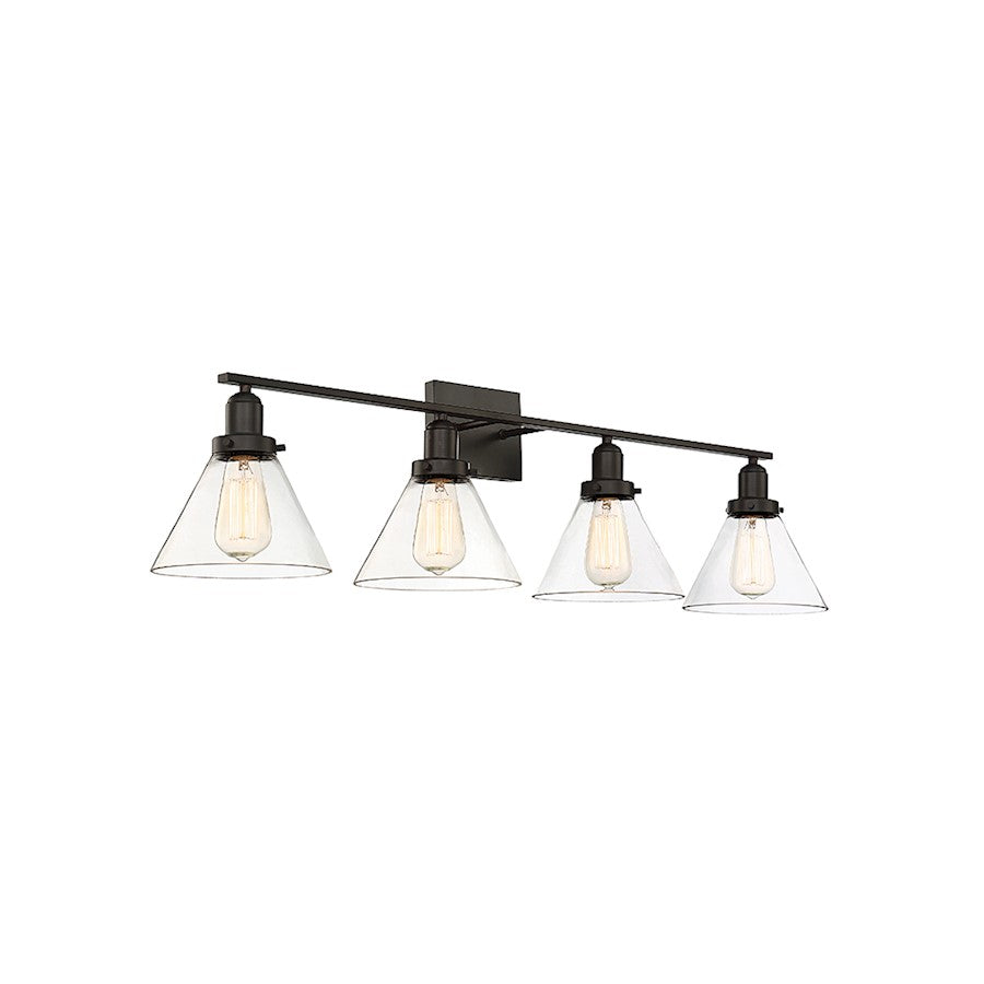 Drake 4-Light Bathroom Vanity Light, English Bronze