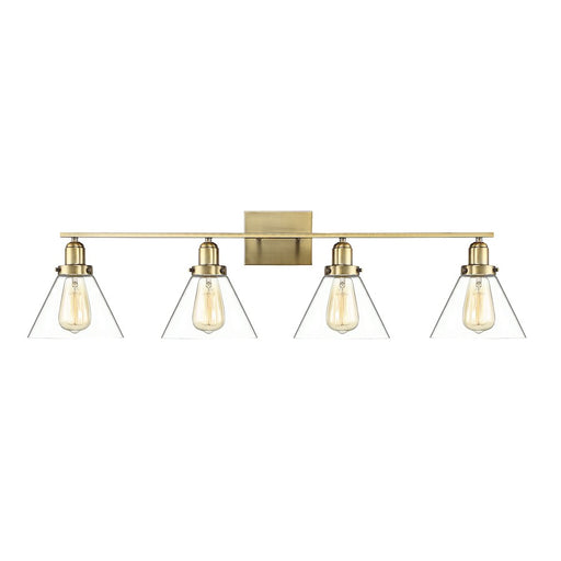 Savoy House Drake 4-Light Bathroom Vanity Light, Warm Brass - 8-9130-4-322