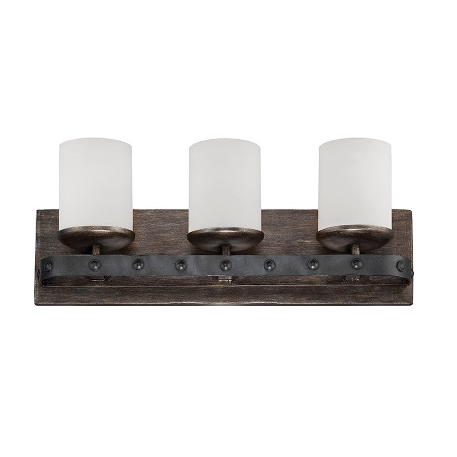 Bathroom Vanity Light Reclaimed Wood & Metal