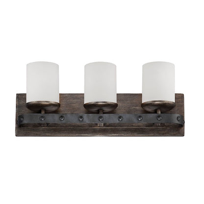 Bathroom Vanity Light Reclaimed Wood & Metal
