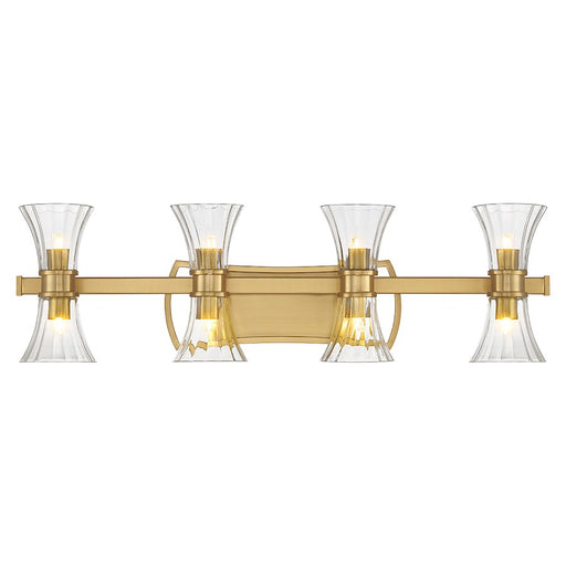 Savoy House Bennington 8Lt LED Bathroom Vanity Light, Brass - 8-9702-8-322