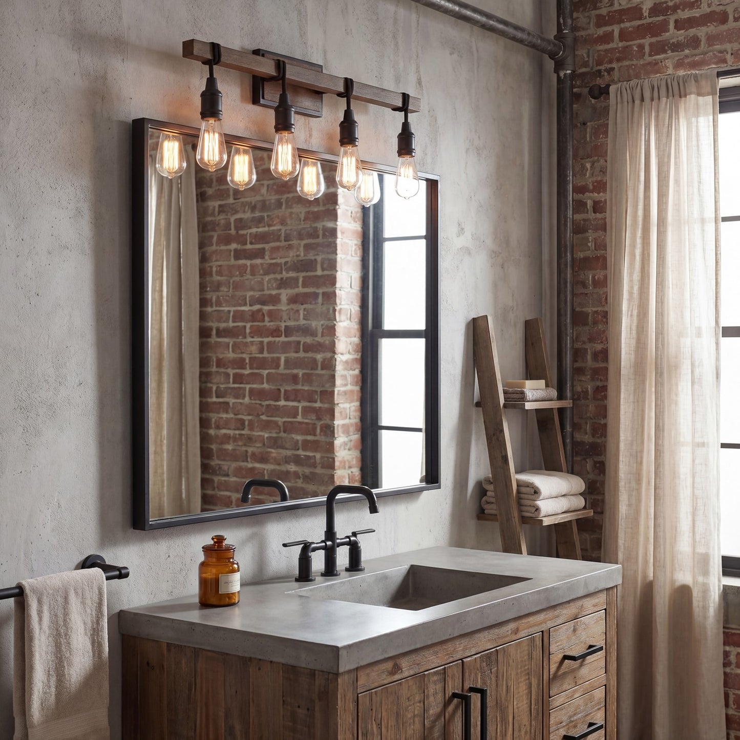 4 Light Bathroom Vanity Light
