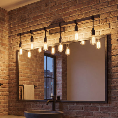 6 Light Bathroom Vanity Light, Durango