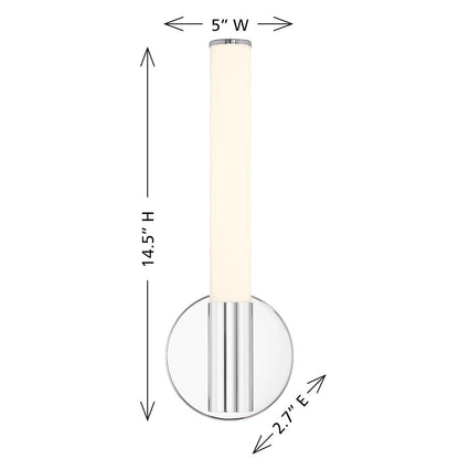 Savoy House Lighting Assets Connor 15" Bath Sconce, Chrome