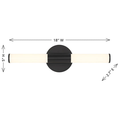 Savoy House Lighting Assets Connor 18" Bath Sconce, Matte Black