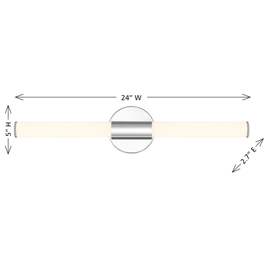 Savoy House Lighting Assets Connor 24" Bath Sconce, Chrome