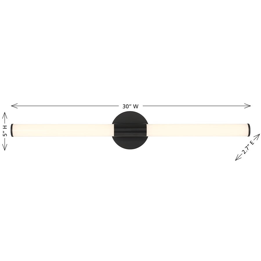 Savoy House Lighting Assets Connor 30" Bath Sconce, Matte Black