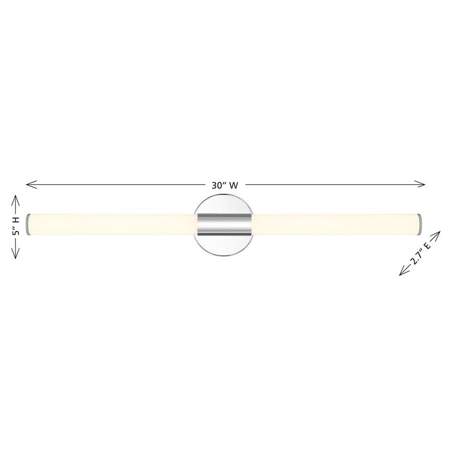 Savoy House Lighting Assets Connor 30" Bath Sconce, Chrome