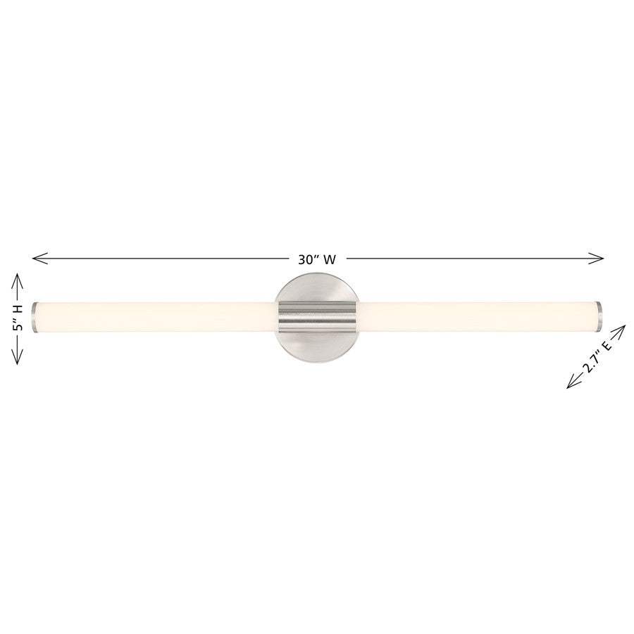 Savoy House Lighting Assets Connor 30" Bath Sconce, Satin Nickel