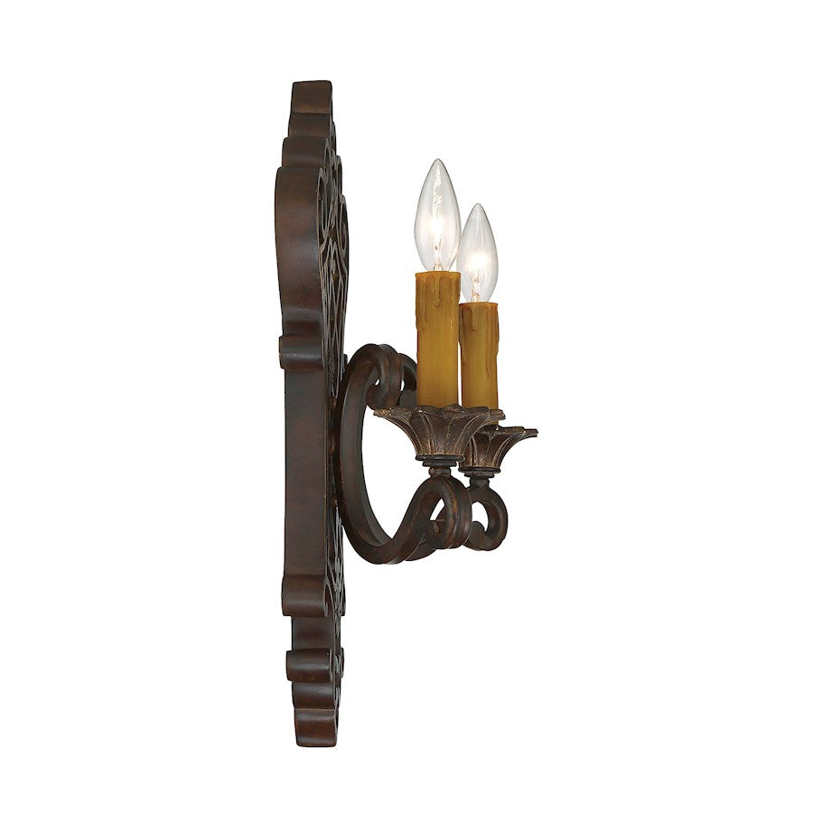 Southerby 2-Light Wall Sconce, Florencian Bronze